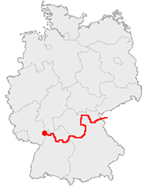 Carte de la Route allemande des Chateaux 