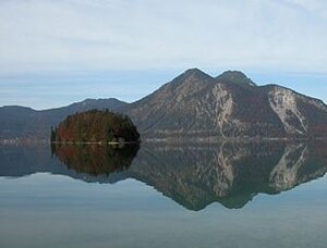 Île du lac Walchensee