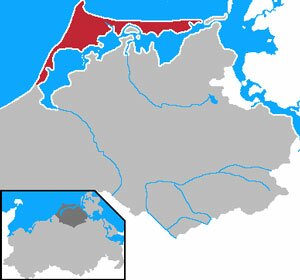 carte de Fischland-Darss-Zingst