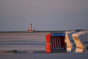 Corbeils de plage à Sankt-Peter-Ording
