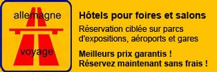 Réservation d'hôtel pour foires et salons en Allemagne