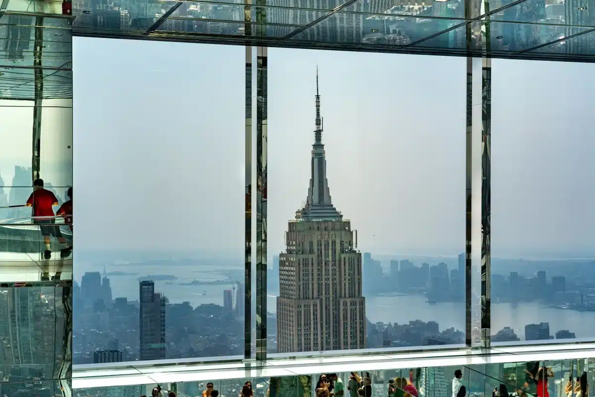 Vue depuis l'observatoire de l'Empire State Building sur Manhattan