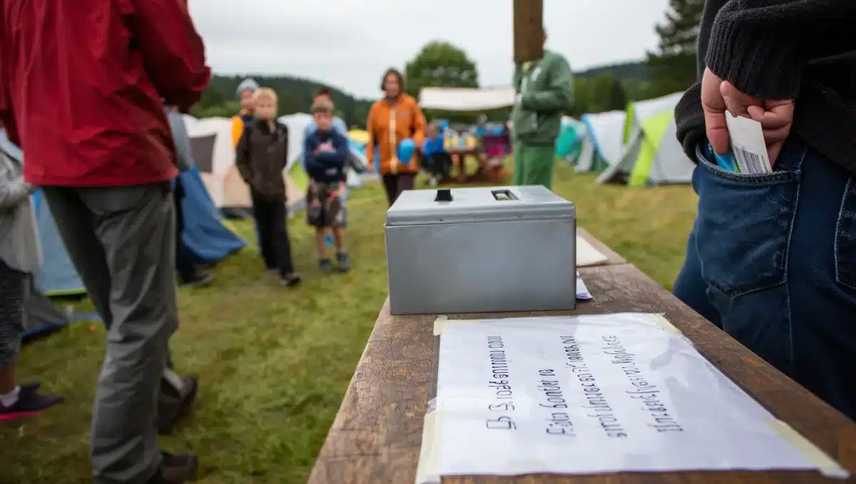 Sites en premier arrivé premier servi — Plusieurs campings fonctionnent sur la règle du « premier arrivé premier servi ». Arriver tôt augmente vos chances d’obtenir une place et vous devrez souvent payer en espèces via une enveloppe déposée sur place.