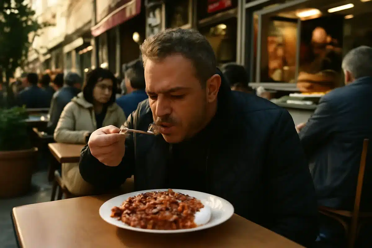 Iskender à Beşiktaş pour les amateurs de viande — Le quartier de Beşiktaş est reconnu pour l’ Iskender kebap , une déclinaison riche de viande tranchée servie sur du pain grillé, nappée d’une sauce tomate et accompagnée de yaourt. L’équilibre entre