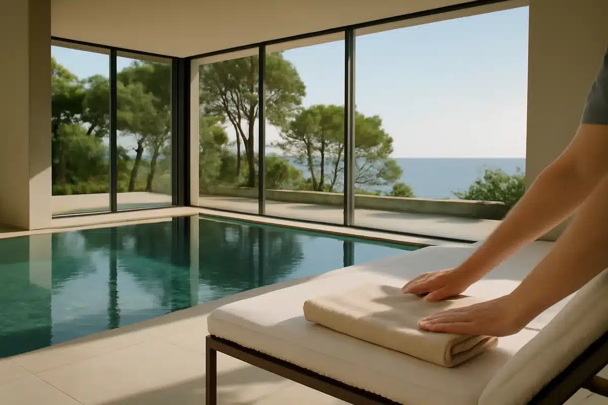 Séjour romantique : villa pour deux avec piscine privée au pied du lit
